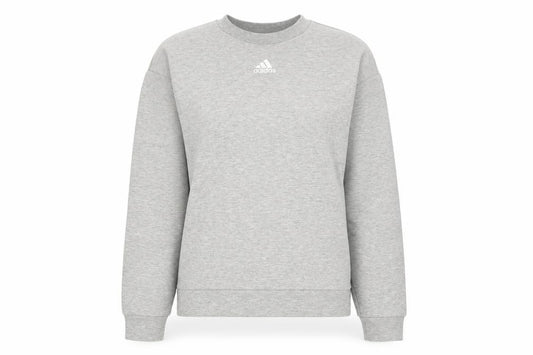 Adidas Women Grey Small Crew Neck Pullover Sweatshirt