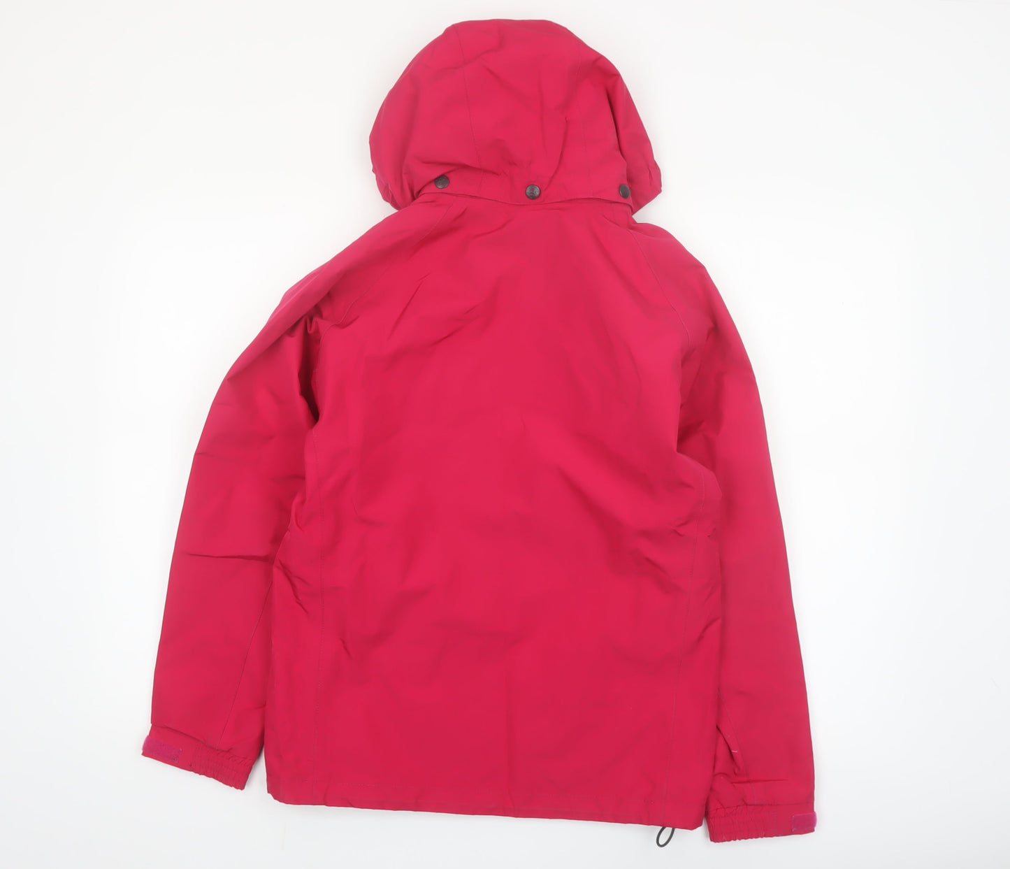 Helly Hansen Girls Red Waterproof Hooded Rain Coat Jacket Size 14 Years