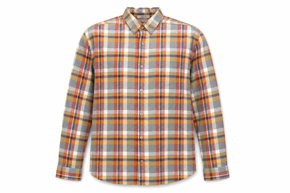 L.L. Bean Men's Multicoloured Plaid Cotton Button-Up Shirt XL Regular Fit