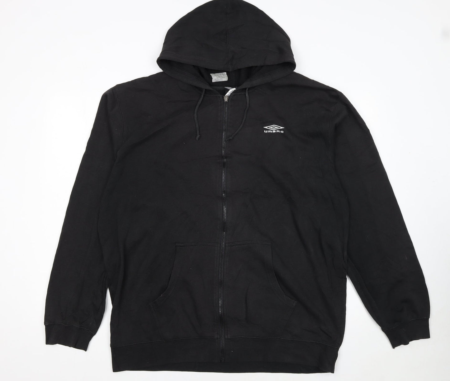 Umbro Men's Black XL Full Zip Hoodie Sweatshirt