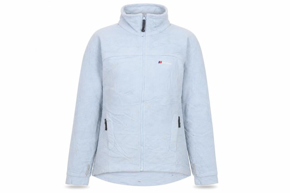 Berghaus Women's Blue Fleece Full Zip Mid-Length Jacket Size 10