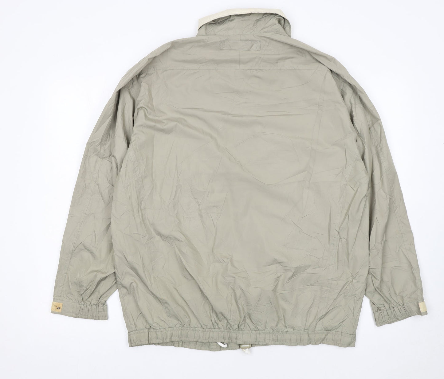 Reebok Men Beige Medium Nylon Windbreaker Jacket