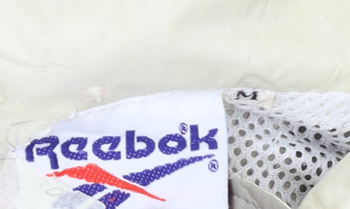 Reebok Men Beige Medium Nylon Windbreaker Jacket