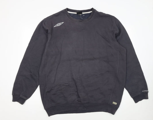 Umbro Men's Blue 2XL Pullover Crew Neck Sports Sweatshirt