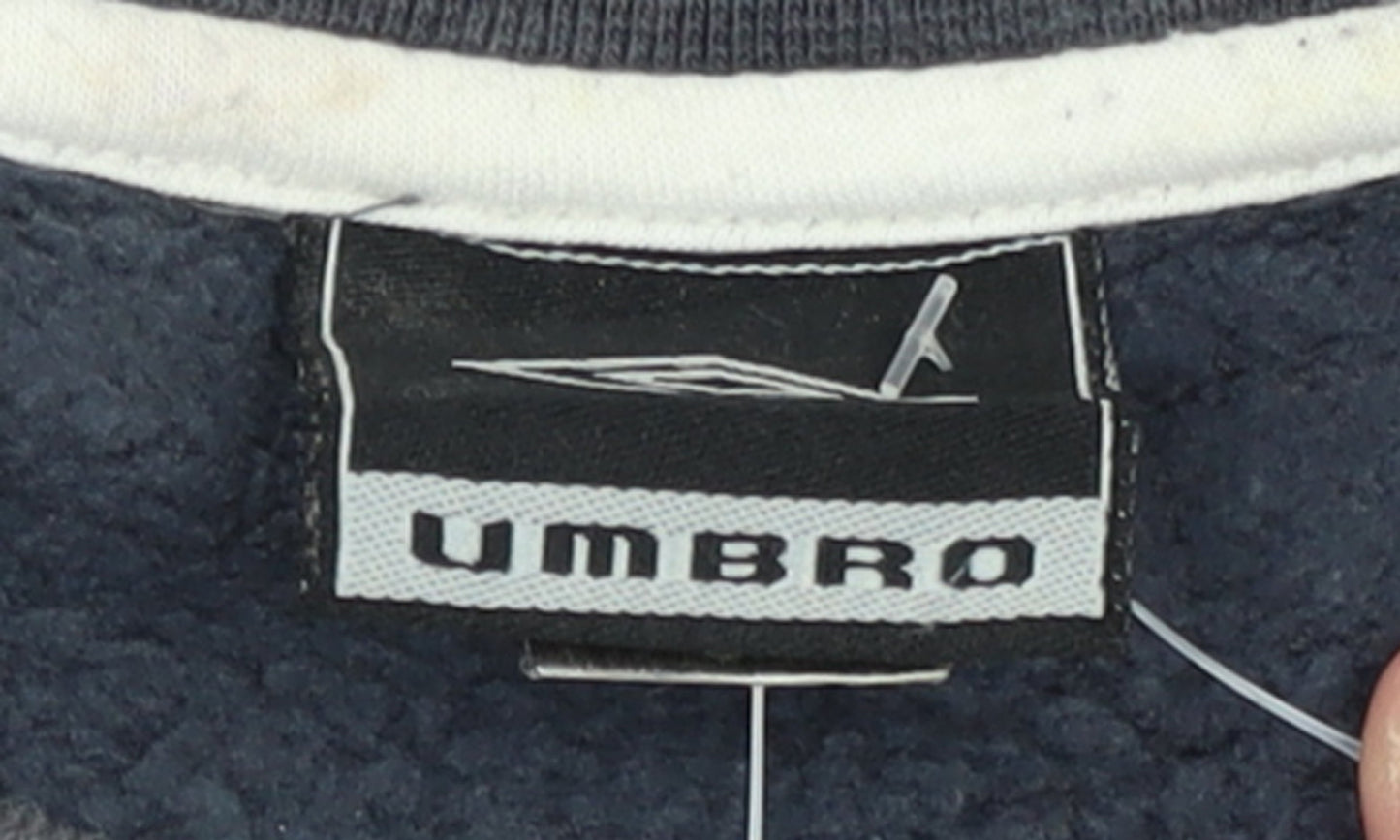 Umbro Men's Blue 2XL Pullover Crew Neck Sports Sweatshirt