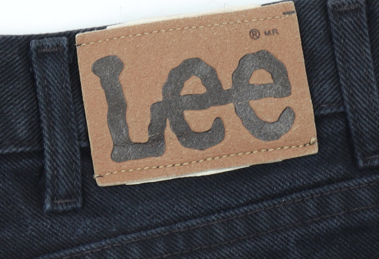 Lee Men's Black Straight Regular Fit Denim Jeans 36x34