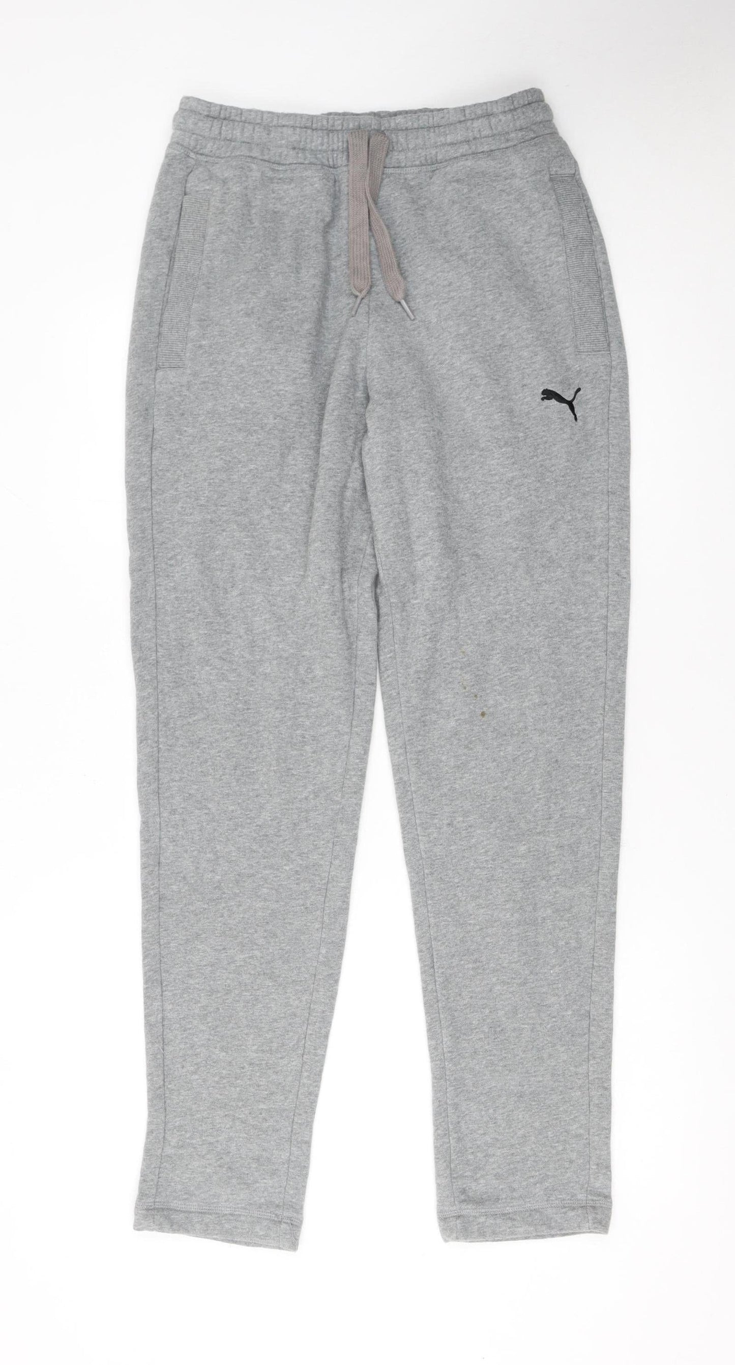 Puma Men's Grey Sweatpants S Regular Fit Lightweight Joggers