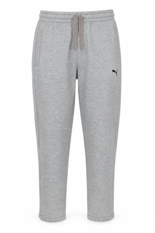Front view of Puma Men's Grey Sweatpants S Regular Fit Lightweight Joggers