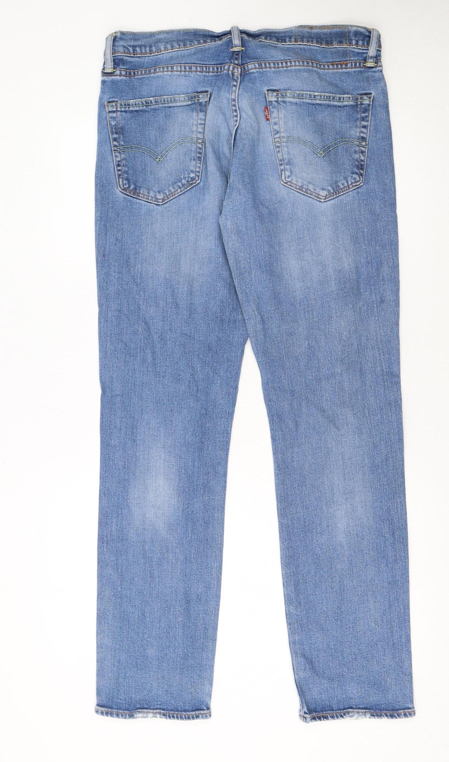 Levi's Men's Blue Regular Fit Straight Denim Jeans 34W 32L