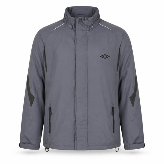 Umbro Men's Grey XL Windbreaker Activewear Jacket
