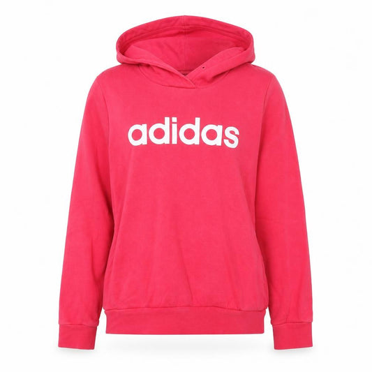 Adidas Womens Pink Pullover Hoodie Size M 12-14 Cotton Blend