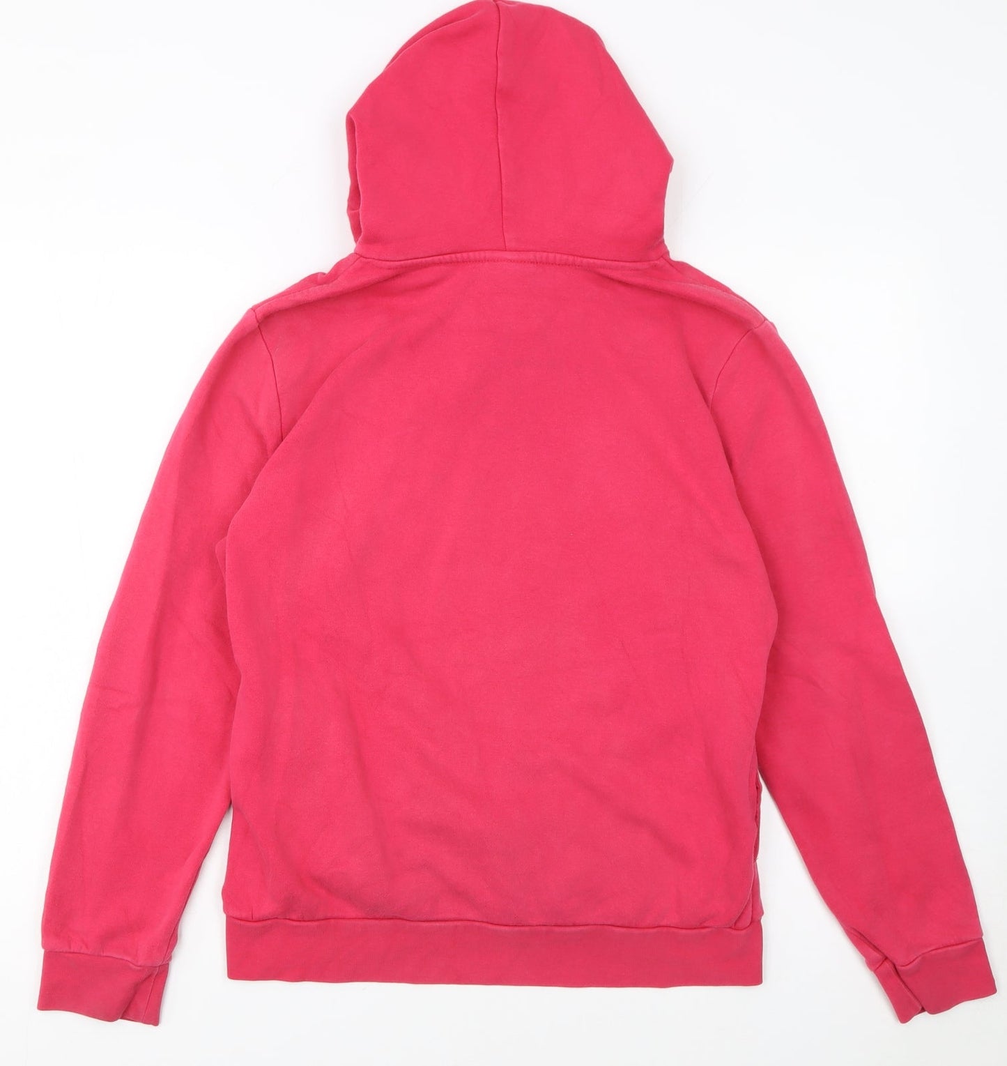 Adidas Womens Pink Pullover Hoodie Size M 12-14 Cotton Blend
