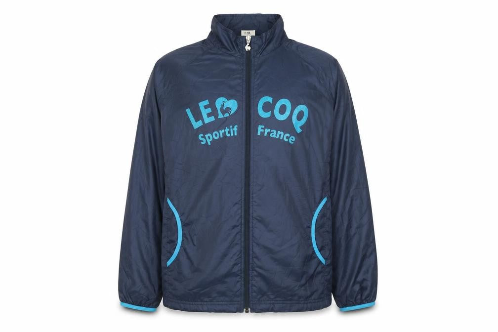 Le Coq Sportif Boys Blue Full Zip Track Jacket Size 12-13 Years