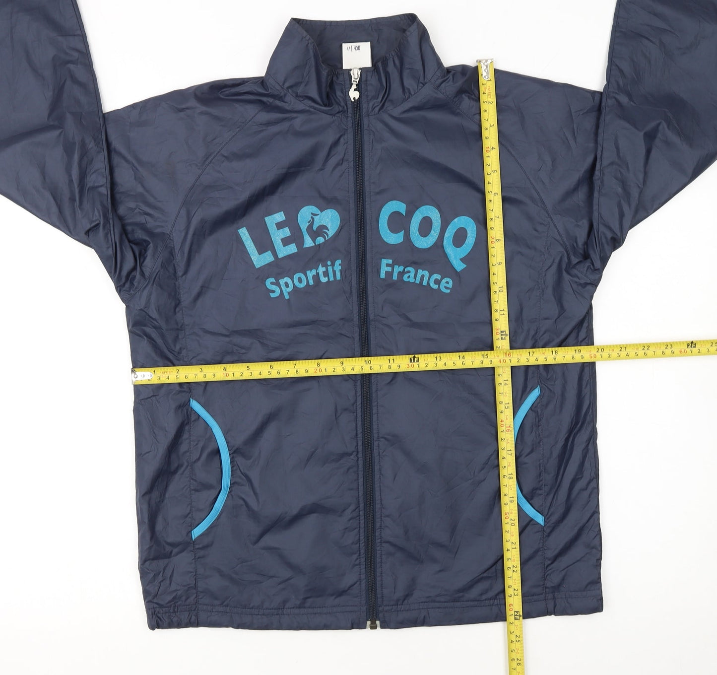 Le Coq Sportif Boys Blue Full Zip Track Jacket Size 12-13 Years