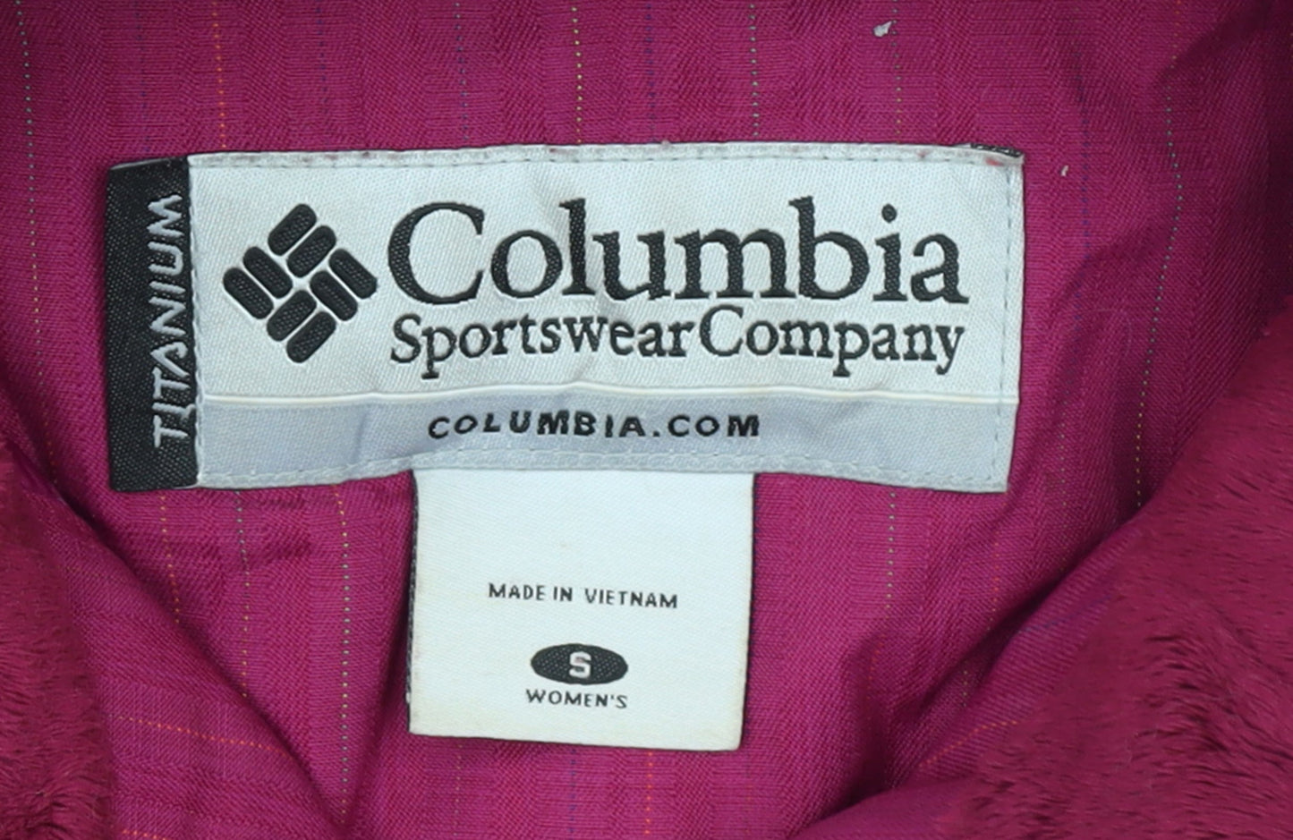 Columbia Women’s Pink Hooded Waterproof Parka Jacket Size S