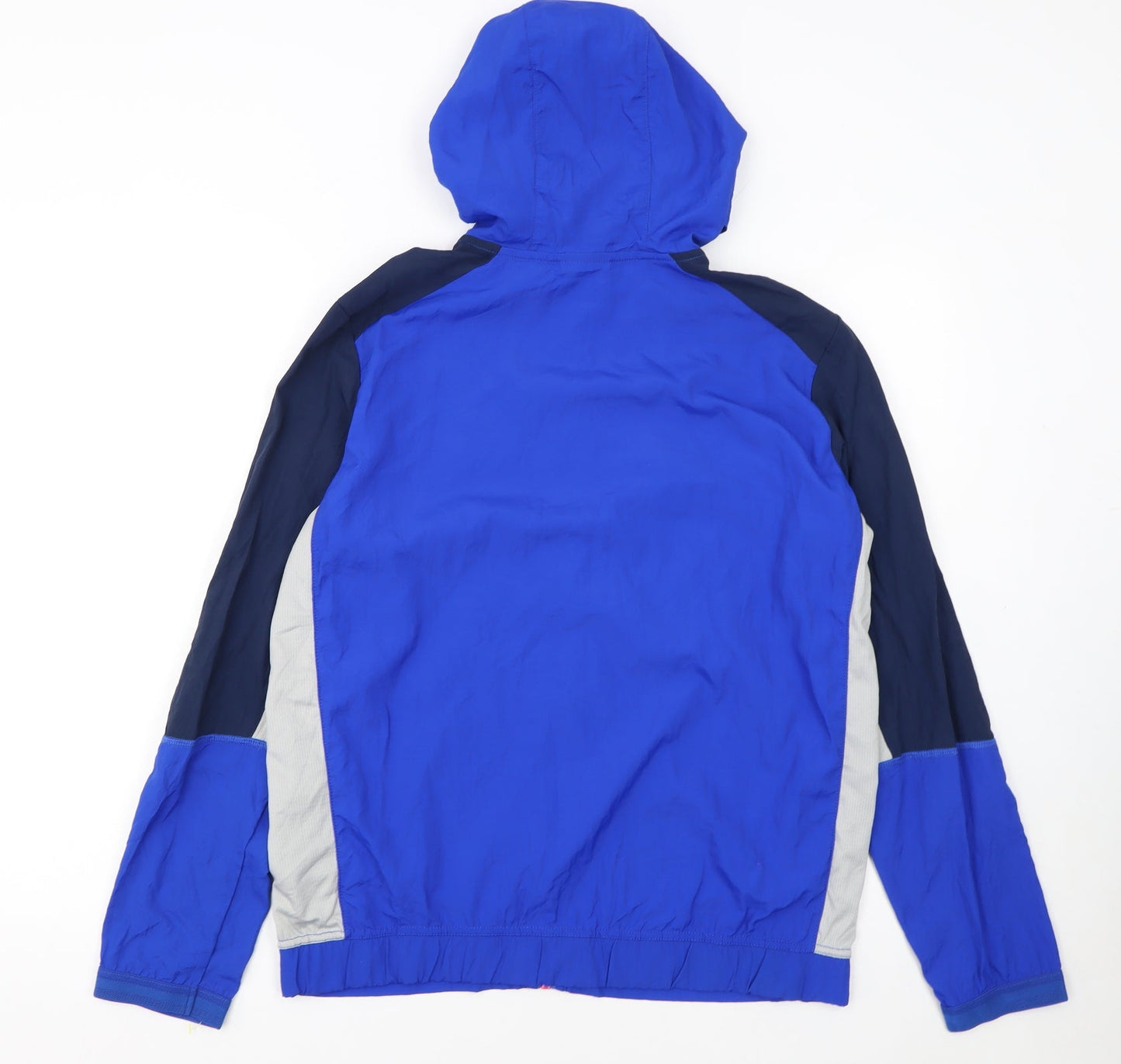 Russell Girls Blue Lightweight Hooded Windbreaker Jacket Size 18