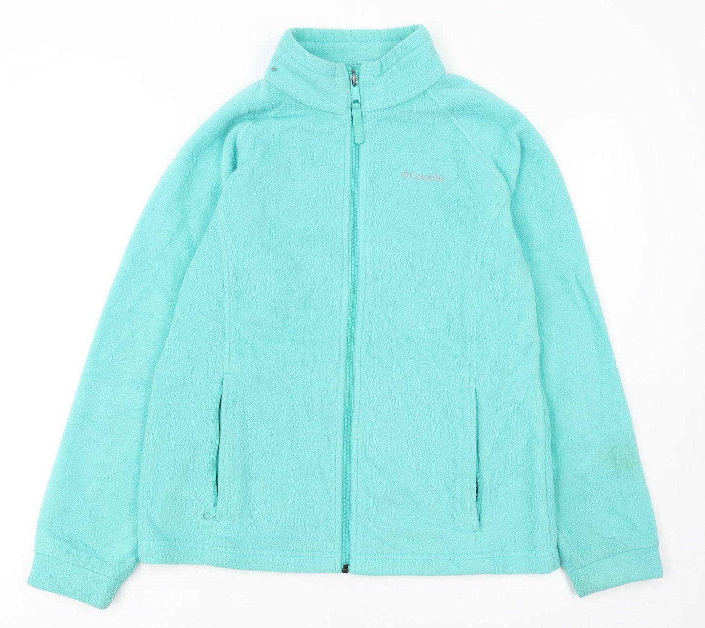 Columbia Girls Blue Fleece Full Zip Jacket XL Lightweight Outdoor
