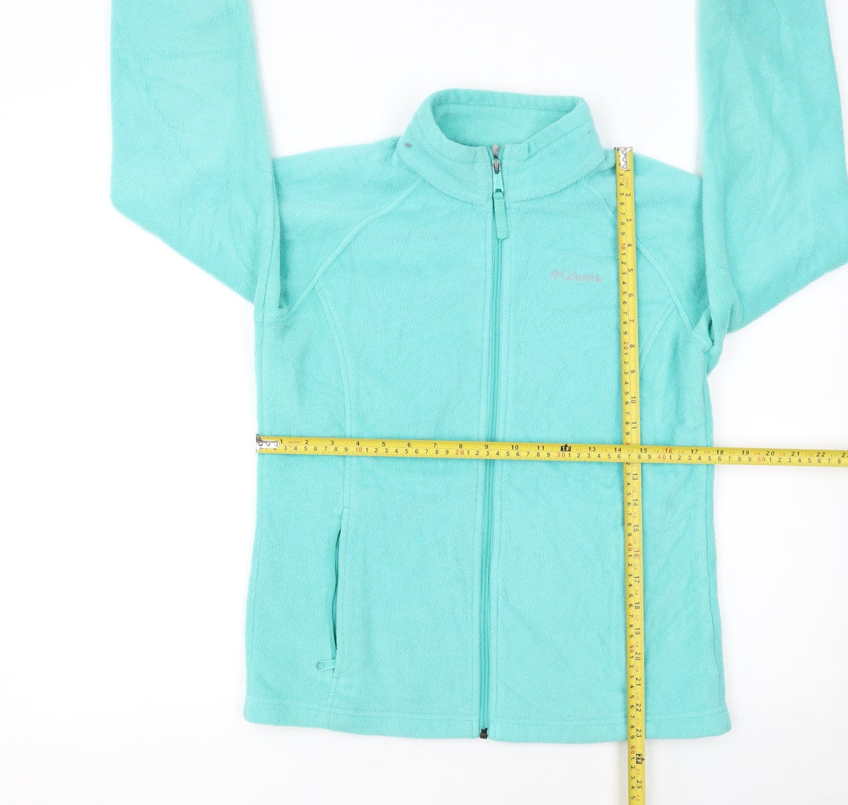 Columbia Girls Blue Fleece Full Zip Jacket XL Lightweight Outdoor