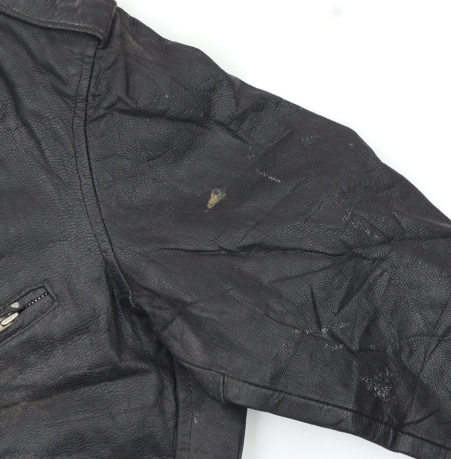 Velocity Women’s Black Genuine Leather Biker Jacket XXL