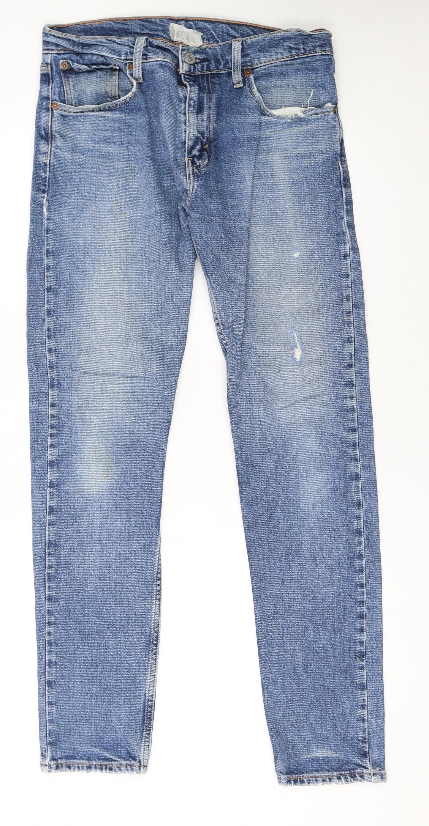 Levi's Women's Blue 512 Straight Leg Mid Rise Jeans W30 L32