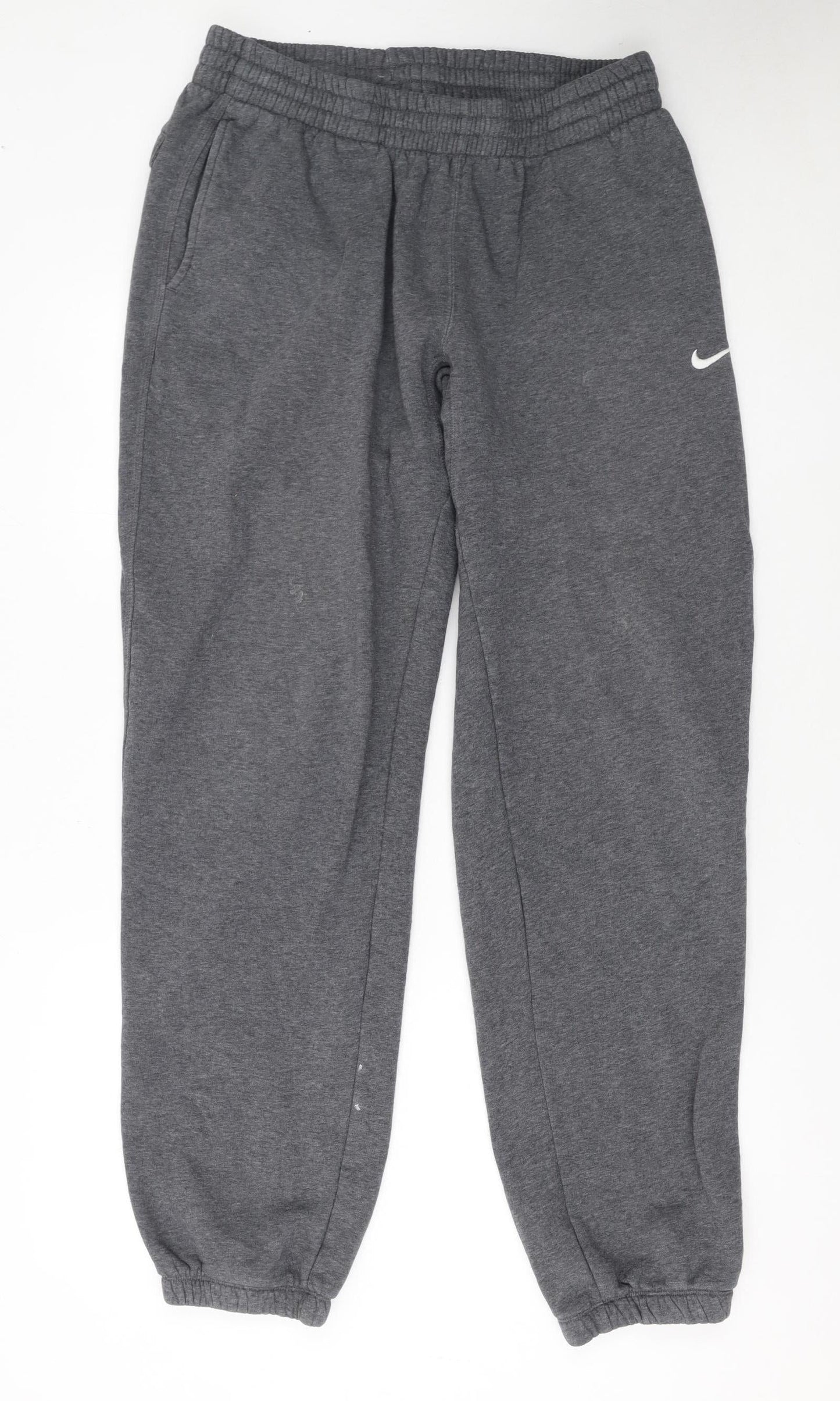Nike Men's Grey Fleece Sweatpants M Regular Fit Athletic Trousers