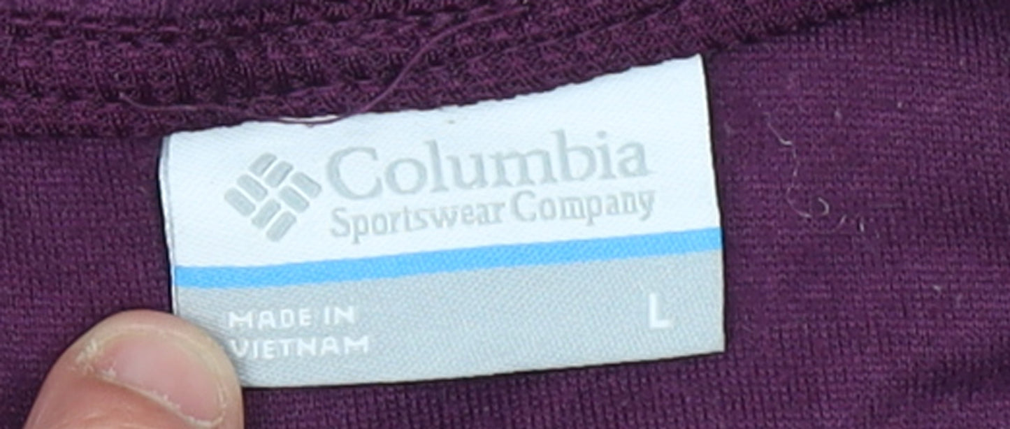 Columbia Women's Purple Pullover Hoodie Size L Hooded Fleece