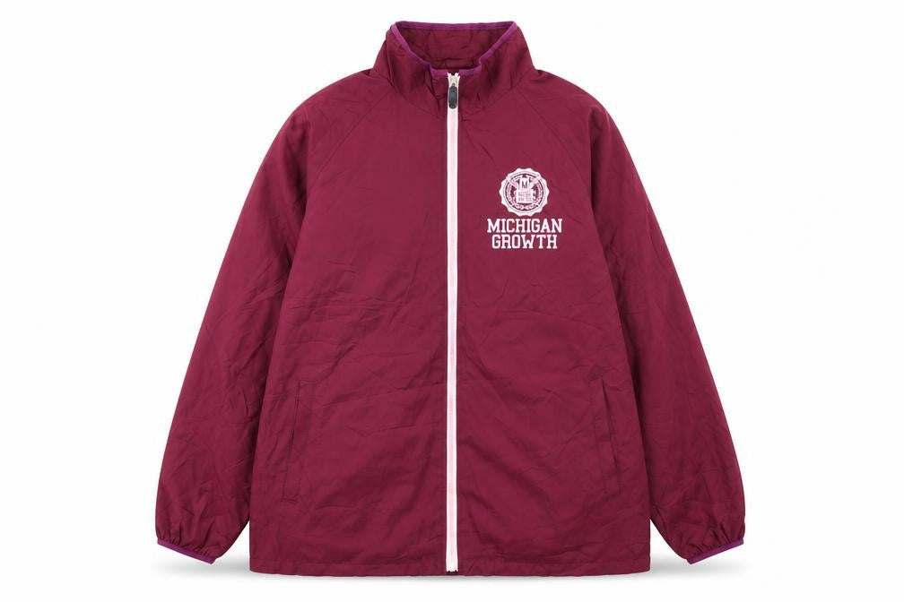 CINEMA Womens Red Full Zip Windbreaker Jacket Size L