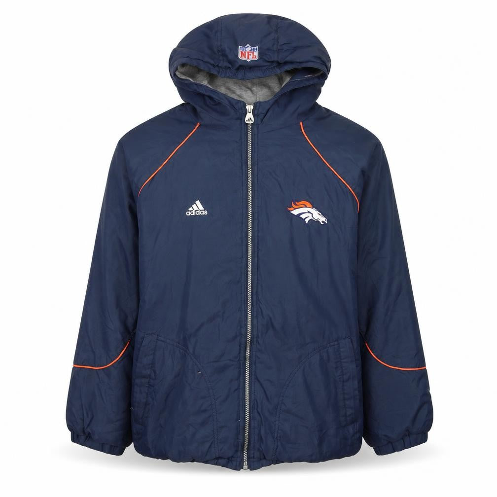 Adidas Boys Blue NFL Team Track Jacket 14 Years Hooded Full Zip