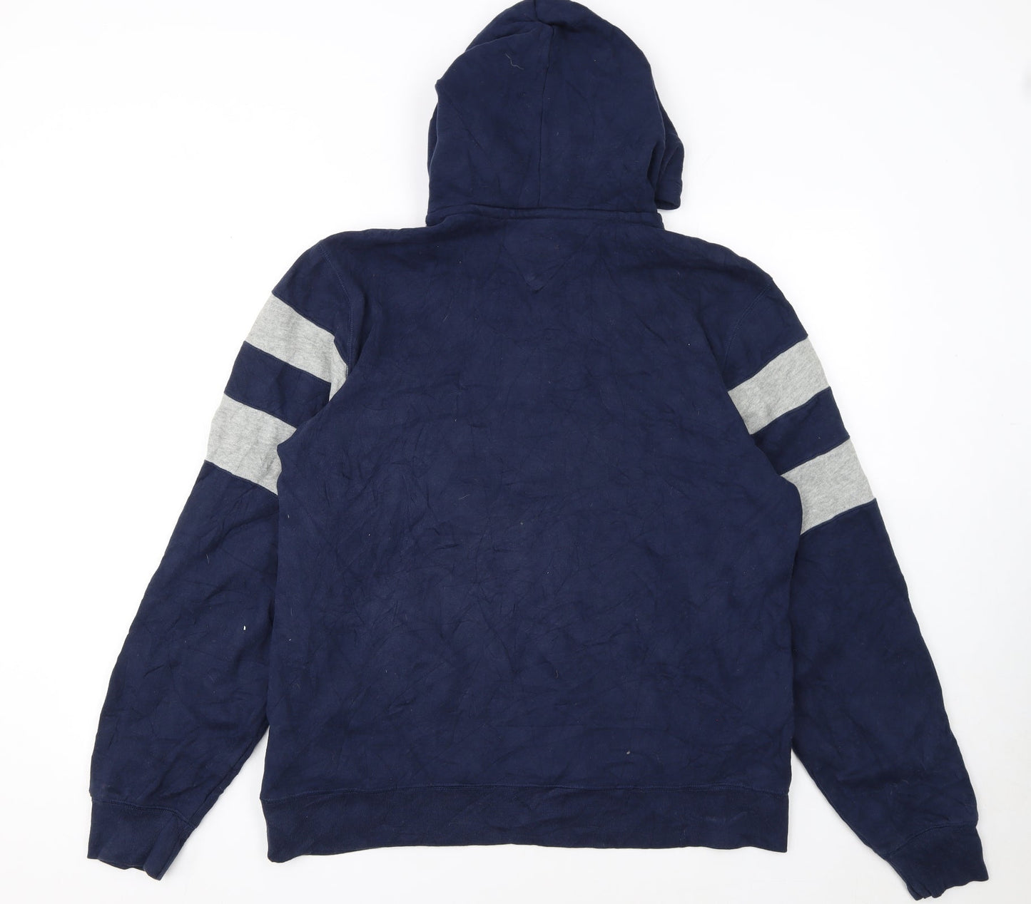 Tommy Hilfiger Men's Blue Striped Pullover Hoodie Size M