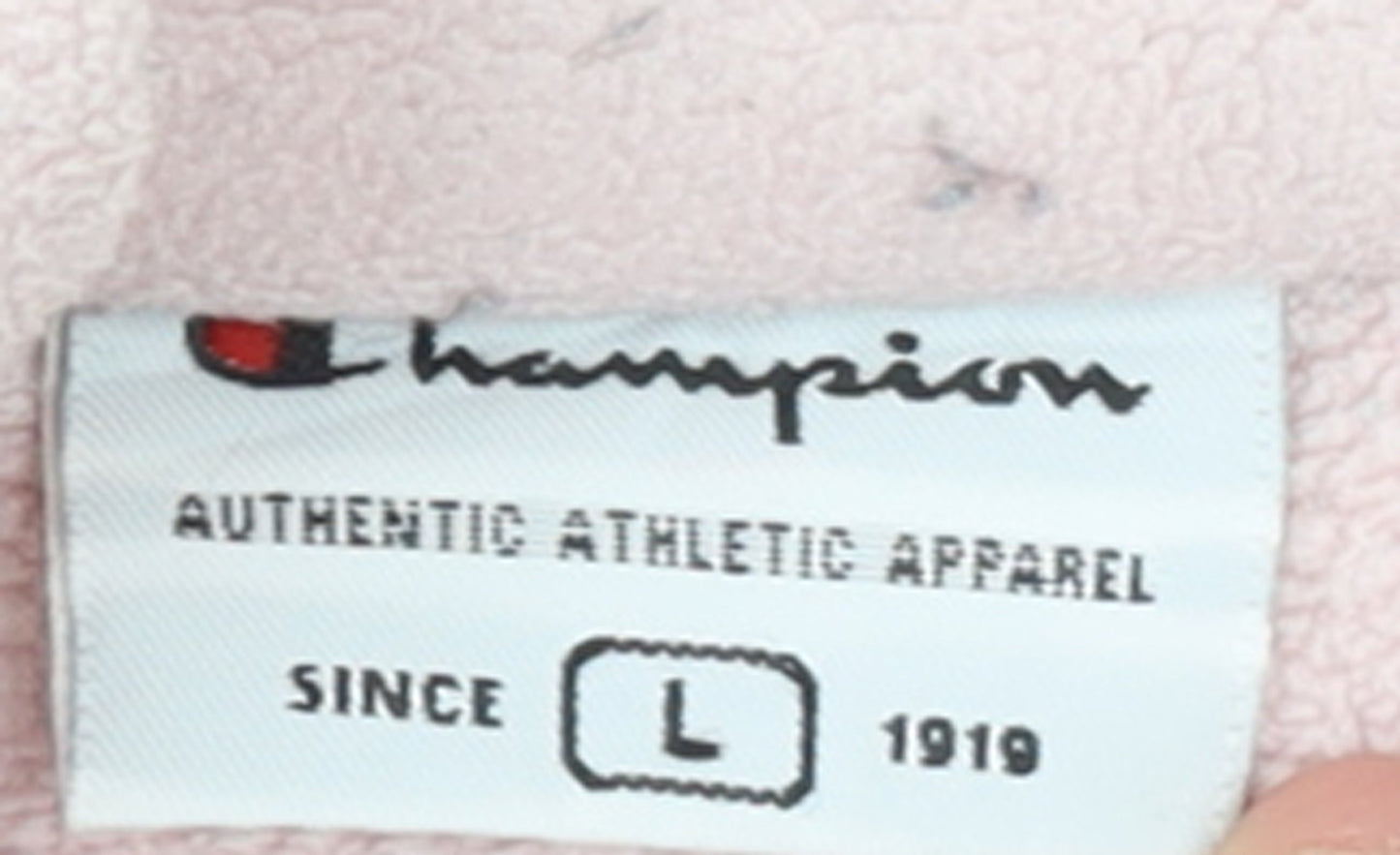 Champion Women’s Pink Fleece Full Zip Jacket Size L