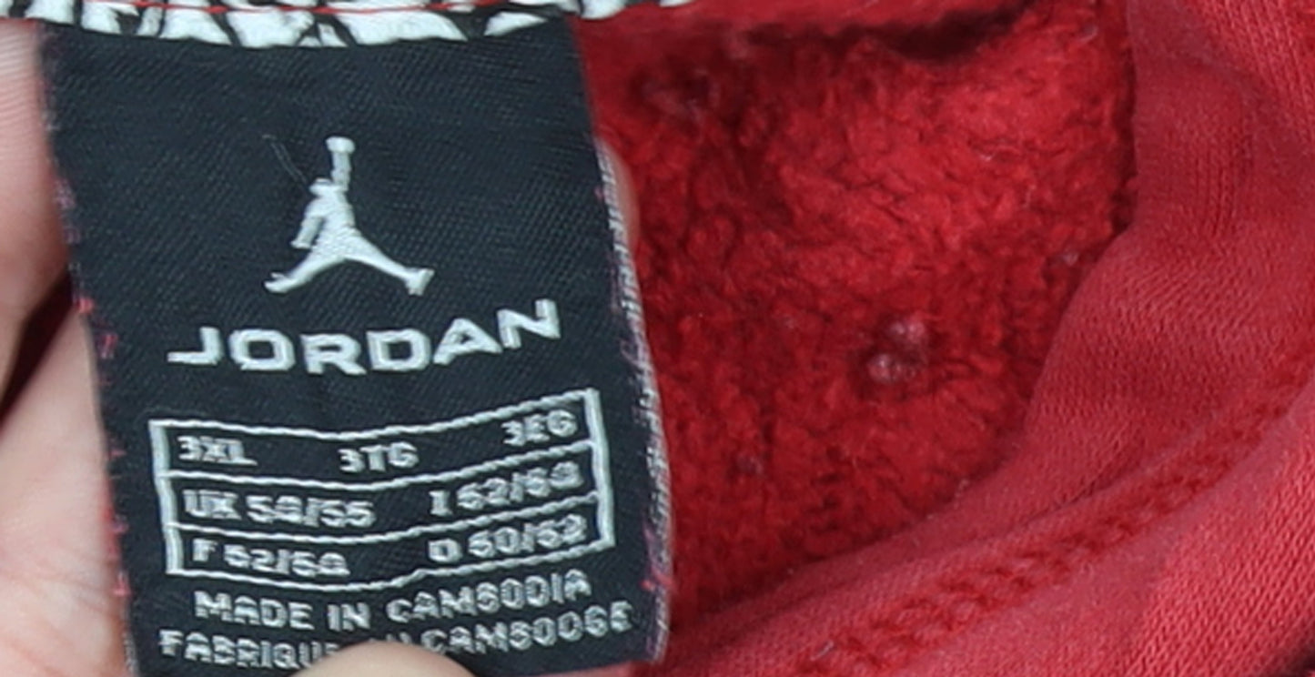 Jordan Men's Red Graphic Pullover Hoodie 3XL Sports Style