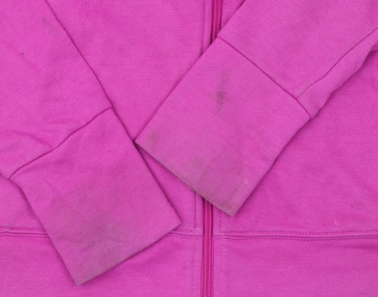 Adidas Womens Pink Full Zip Hoodie Size 12-14 Cotton Blend Climalite