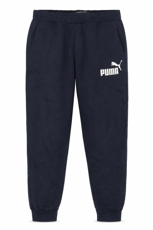 Front view of Puma Men’s Black XL Jogger Sweatpants with Logo