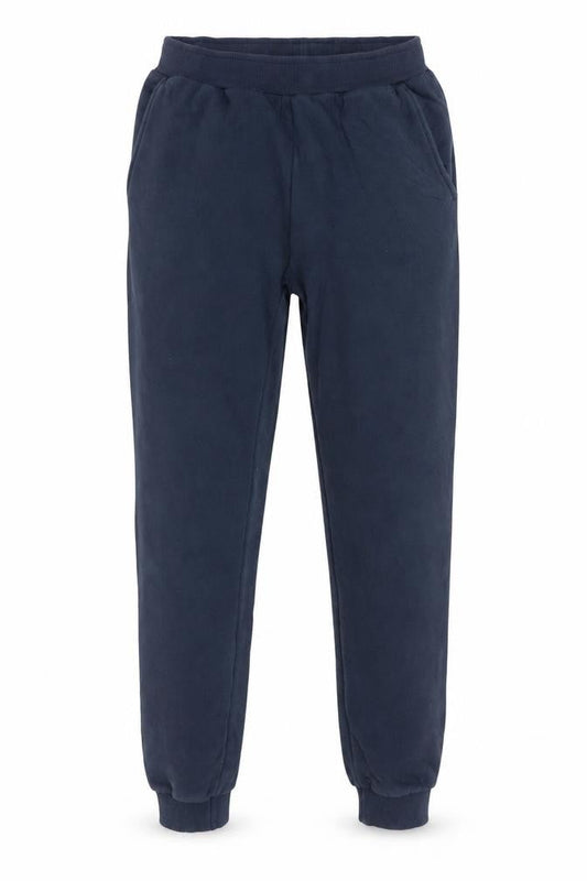 Front view of Ellesse Men's Blue XS Sweatpants Fleece Tapered Fit Joggers