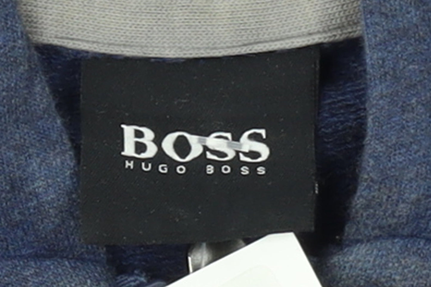 Hugo Boss Men's Blue Full Zip Hoodie Size S Jersey Cotton