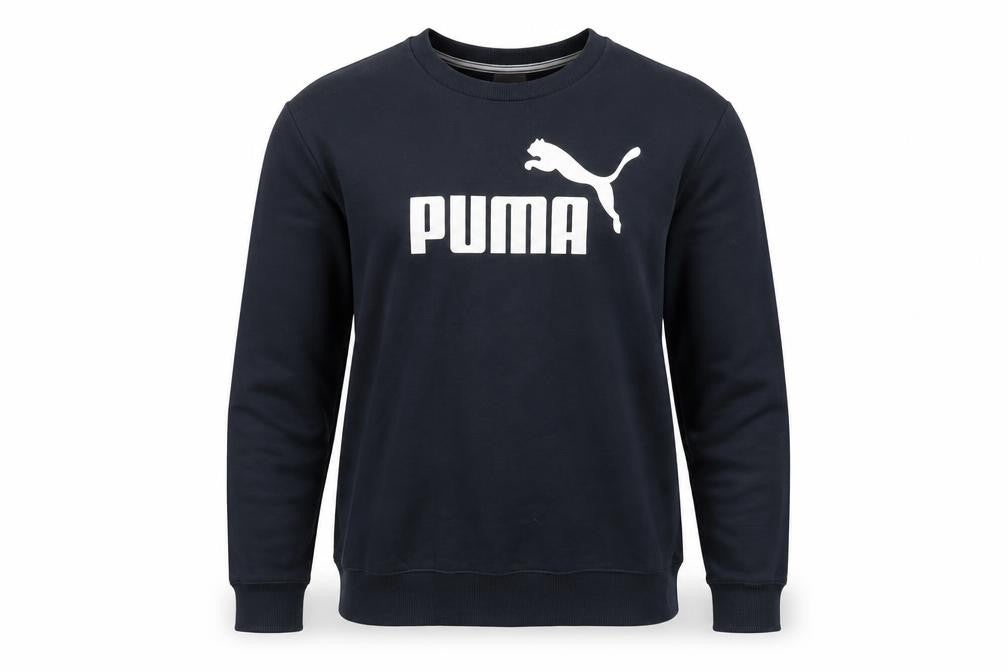 Puma Men's Black Crew Neck Logo Sweatshirt M