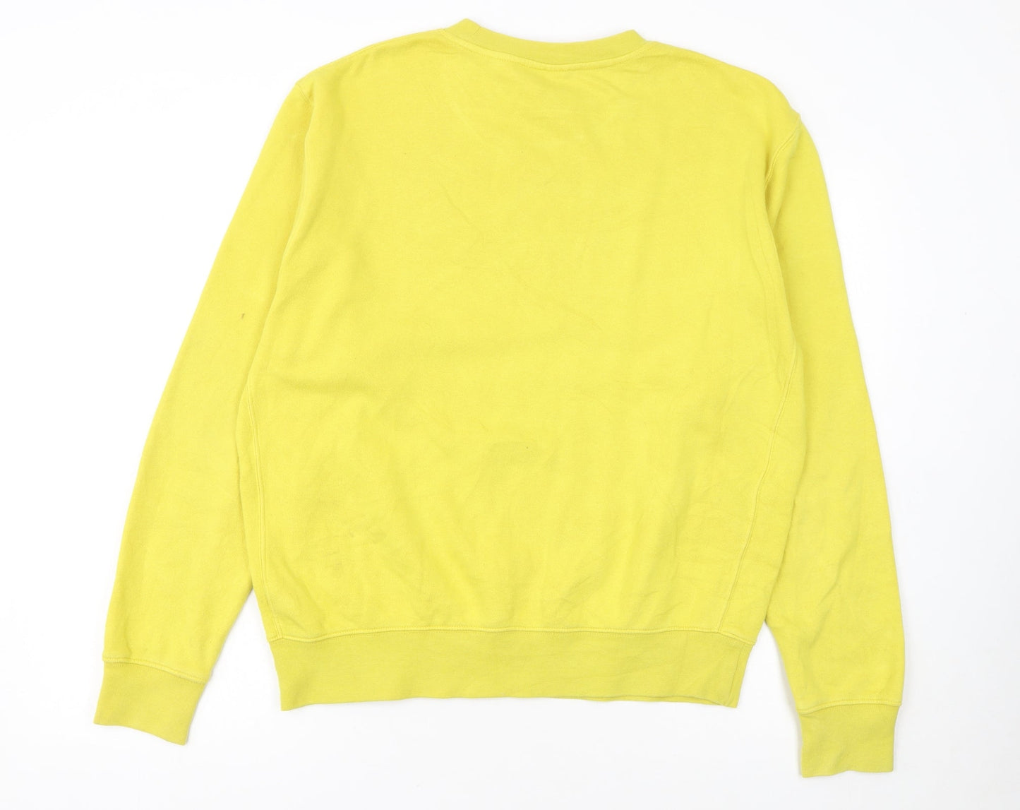 Nike Men's Yellow Crew Neck Pullover Sweatshirt Size M