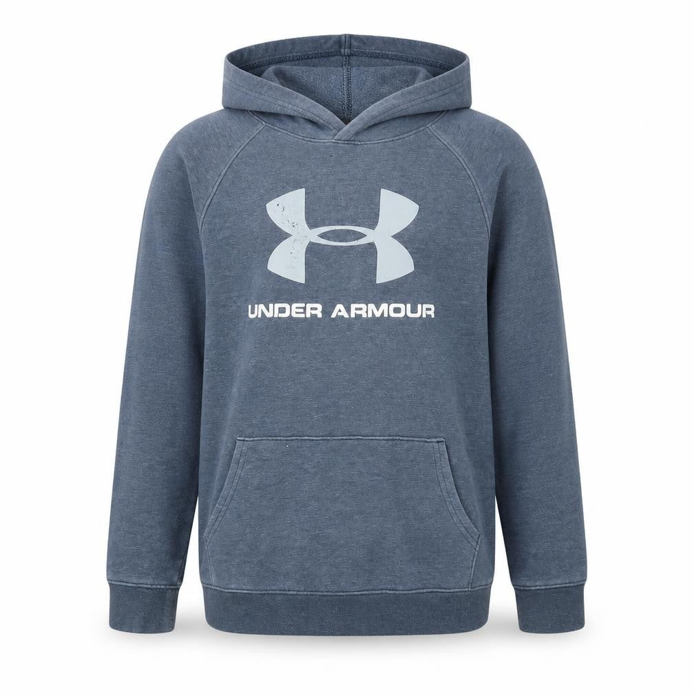 Under Armour Boys Blue YXL Pullover Hoodie with Logo Graphic