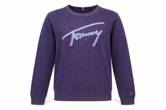 Tommy Hilfiger Girls Purple Crew Neck Pullover Sweatshirt Size 164