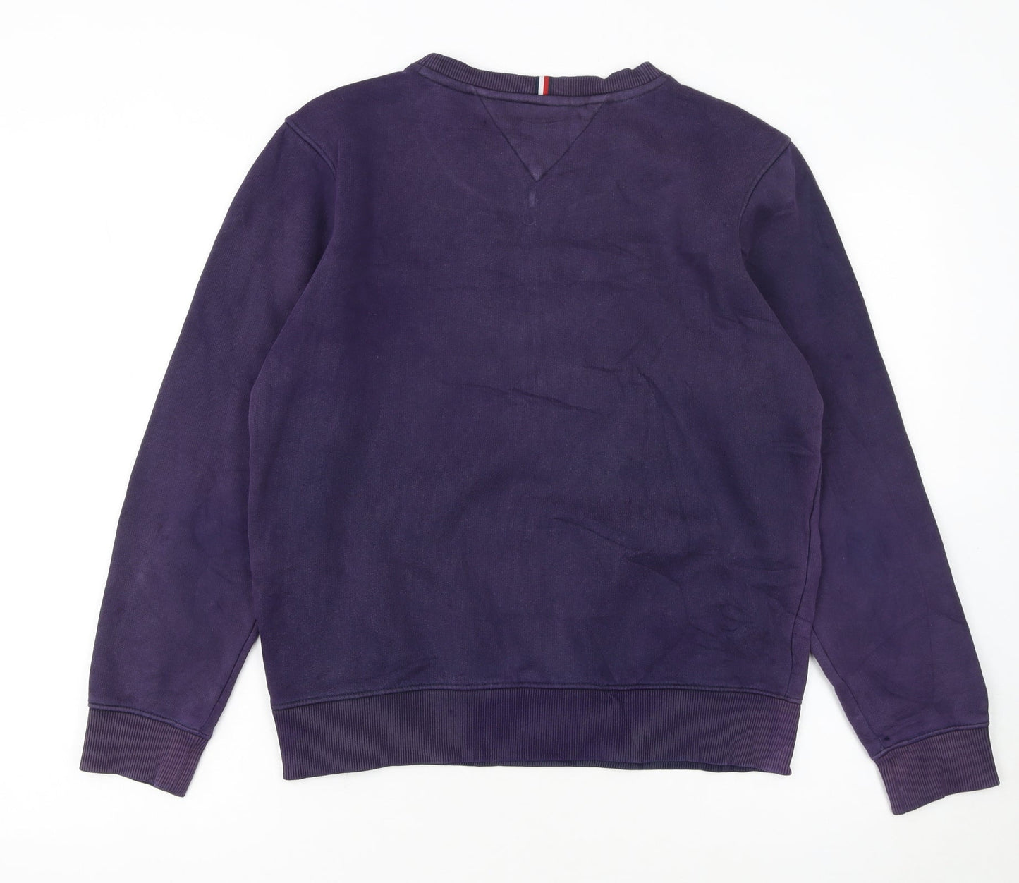 Tommy Hilfiger Girls Purple Crew Neck Pullover Sweatshirt Size 164