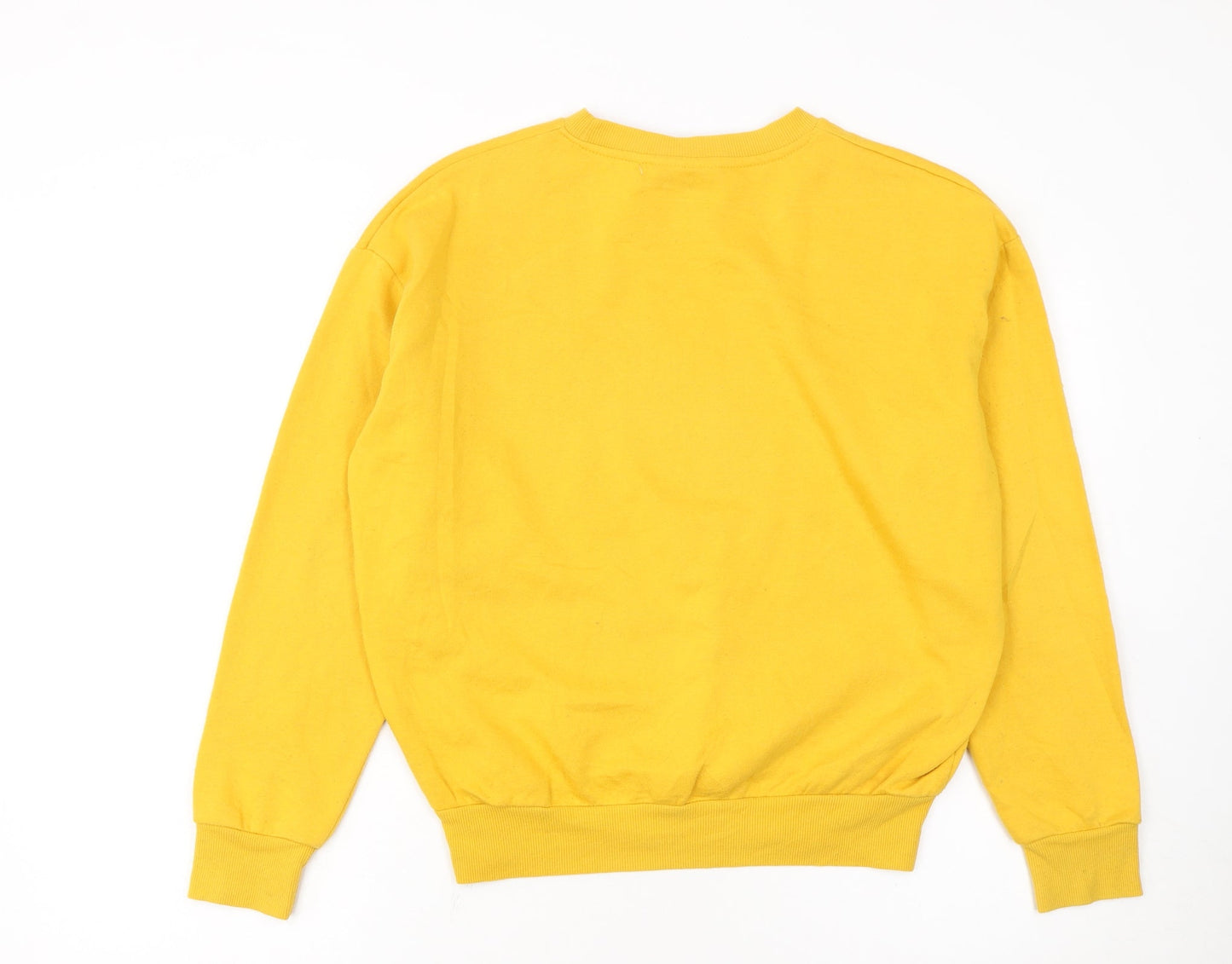 Disney Women’s Yellow Winnie the Pooh Graphic Pullover Sweatshirt XS