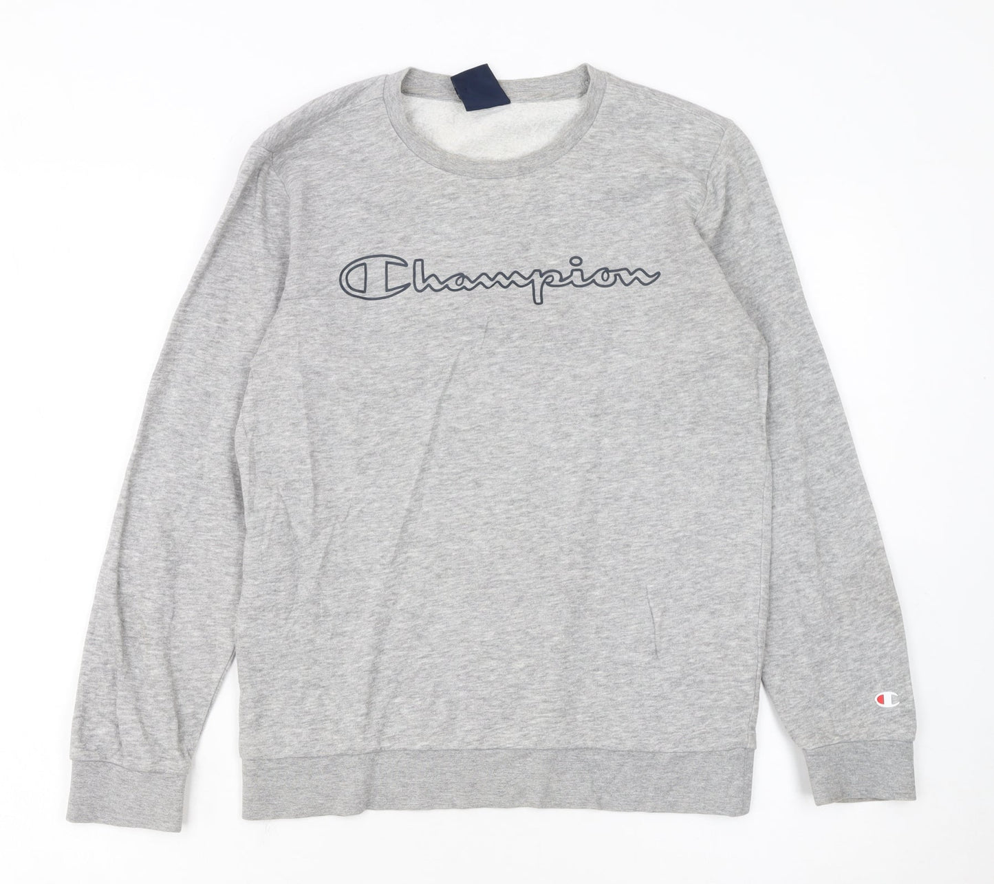 Champion Boys Grey Logo Pullover Sweatshirt 11-12 Years Regular Fit