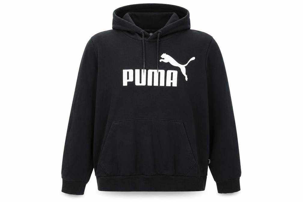 Puma Women's Black XL Pullover Hoodie with Logo Print
