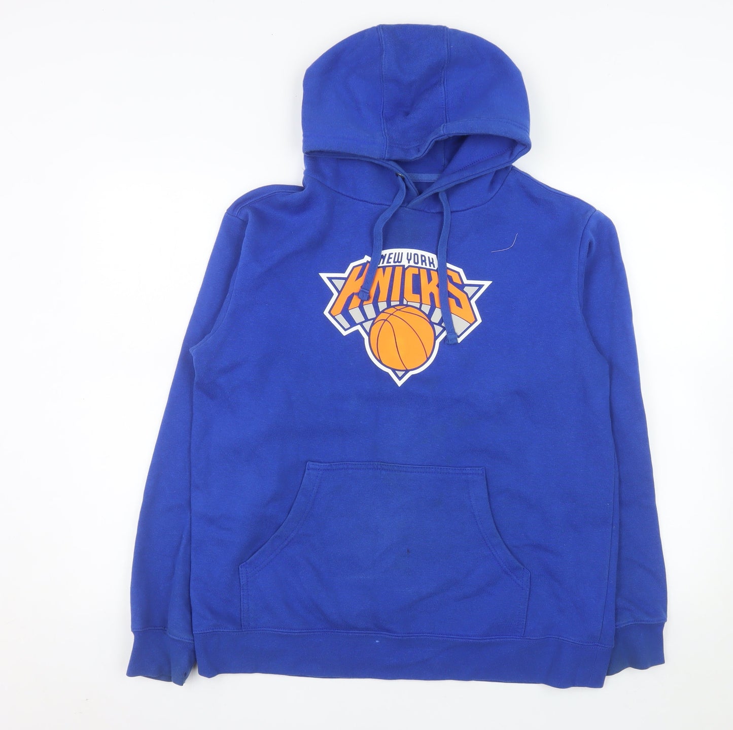 Fanatics Men's Blue New York Knicks Pullover Hoodie Size M
