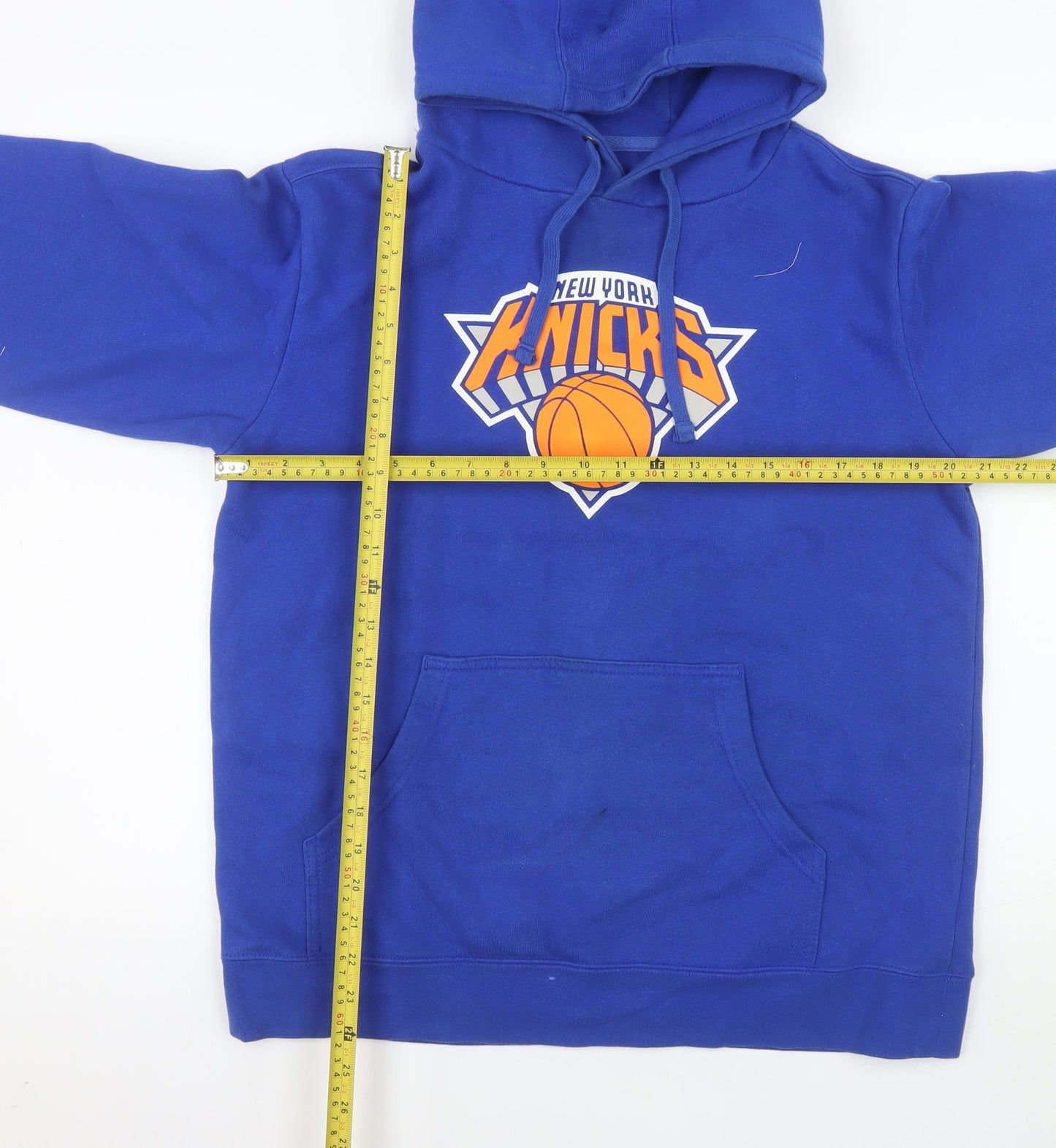 Fanatics Men's Blue New York Knicks Pullover Hoodie Size M