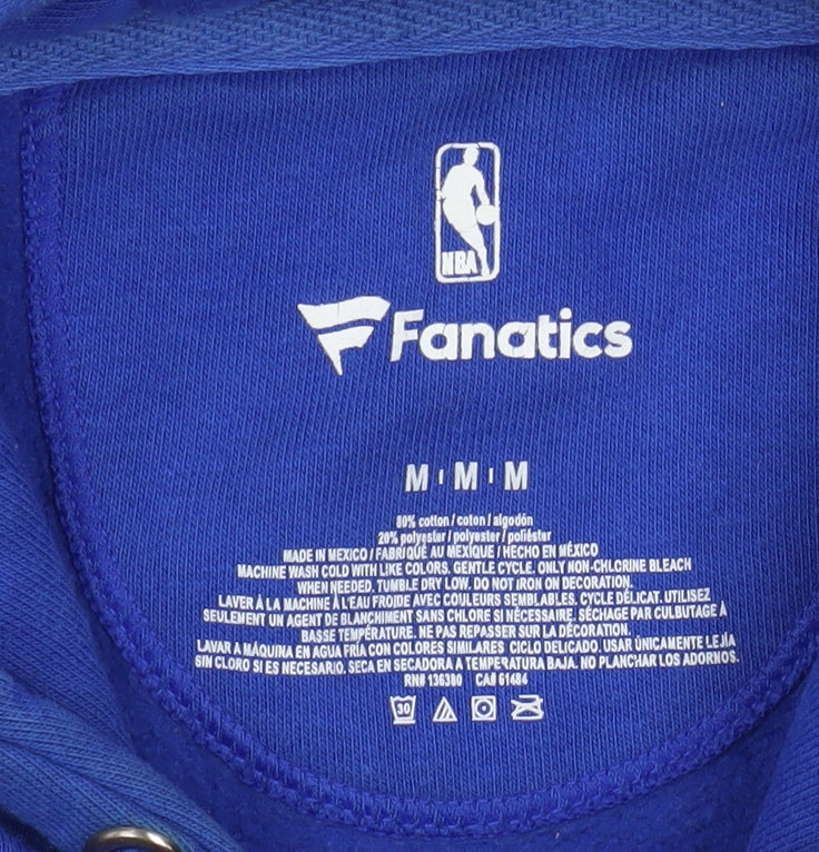 Fanatics Men's Blue New York Knicks Pullover Hoodie Size M