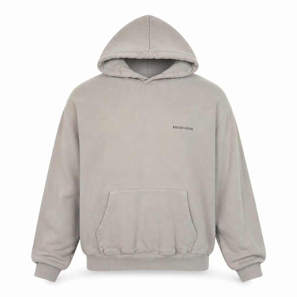 Another Version Men's Beige Pullover Hoodie Size S Cotton