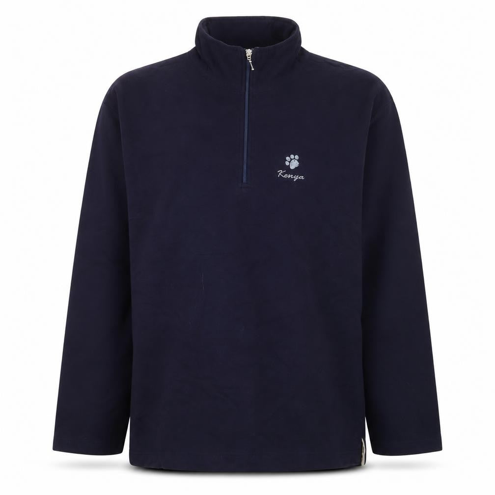 Oneway Men's Navy Blue Fleece 1/4 Zip Pullover Sweatshirt XL