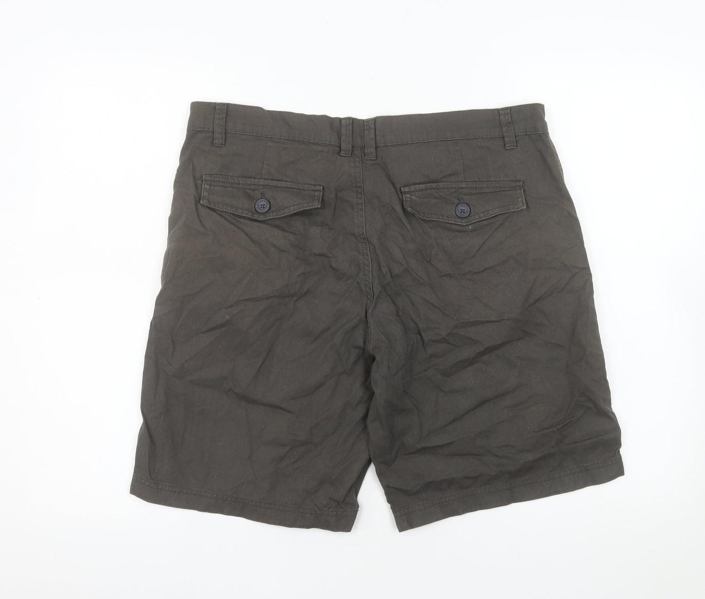 Trespass Men's Brown Chino Shorts M 33-35in Casual Cotton