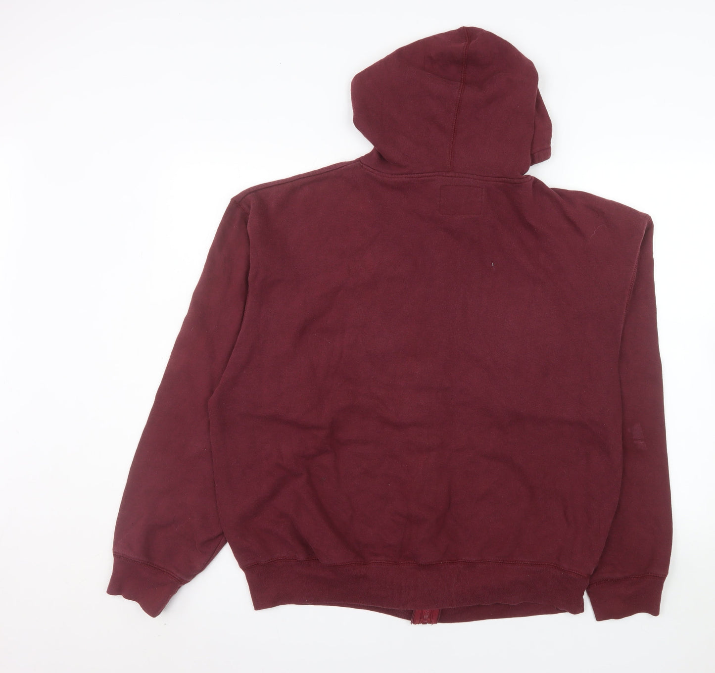 J. America Men’s Red XL Full Zip Hooded Fleece Jacket UM Duluth